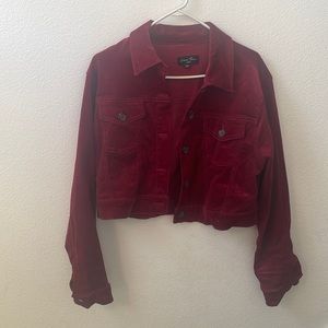 Burgundy corduroy jacket